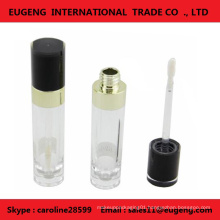 Fashionable plastic cylinder lip gloss bottle